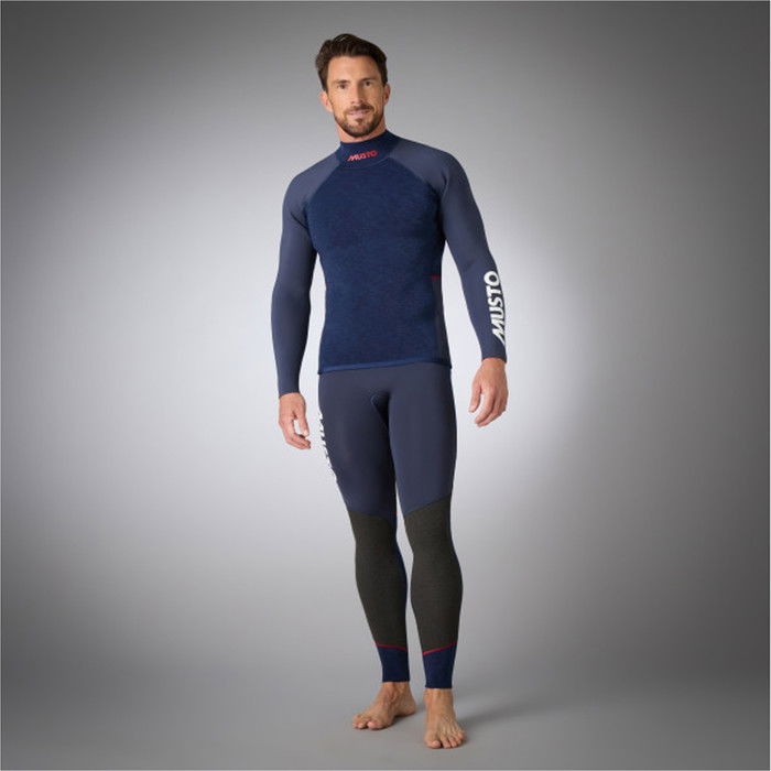 2024 Musto Mens Flexlite Alumin 3.0 Long Sleeve 3mm Neoprene Top 82073 - Midnight Marl